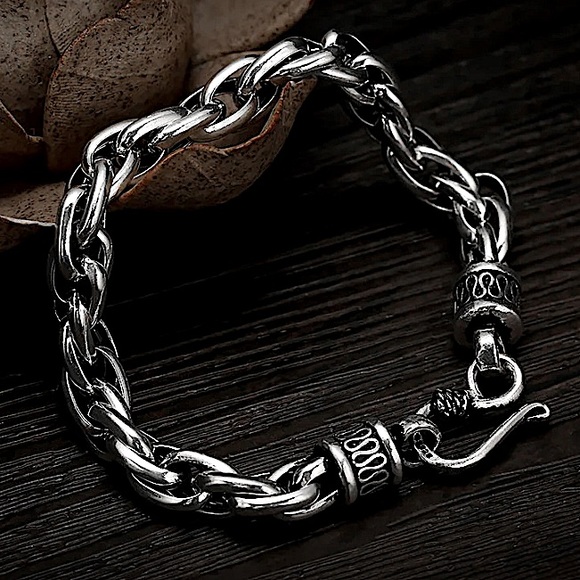 STAINLESS STEEL BRAIDED BRACELET - Picture 2 of 14